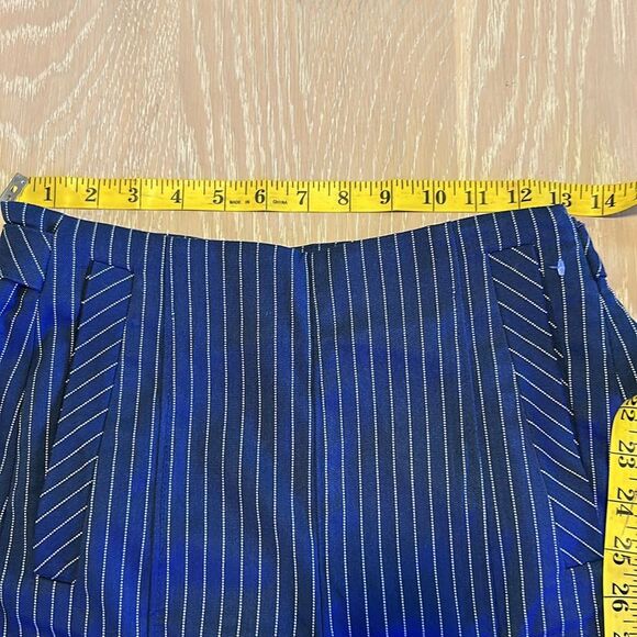 Free People Acadia Trouser Blue Combo/Pinstripe Size 2, NWOT - Picture 13 of 13